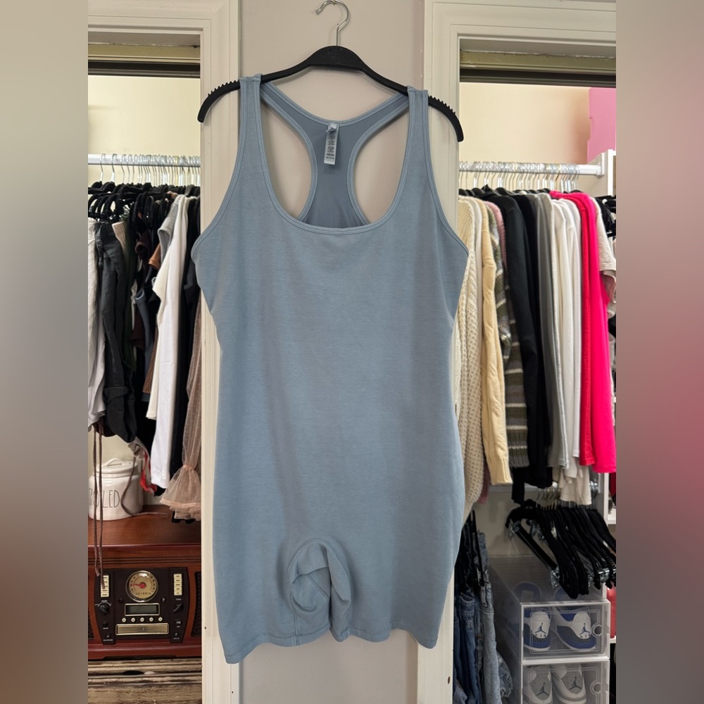 SKIMS Blue Romper Fitted